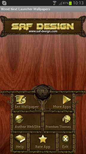 Next Launcher Wood Theme screenshot 5
