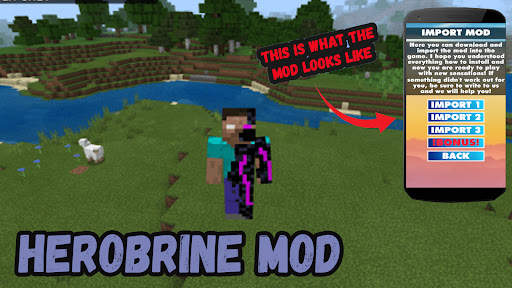 Herobrine Mod For Minecraft PE screenshot 3