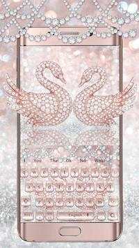 Gold Diamond Swan Keyboard screenshot 1