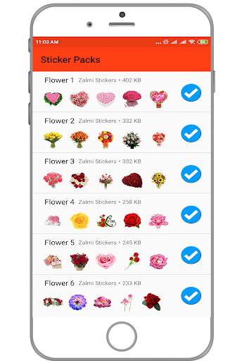 WAStickerApps - Flower Stickers for WA screenshot 1