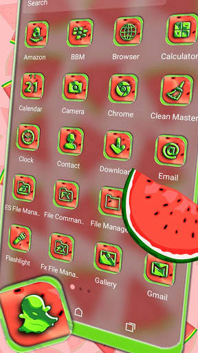 Watermelon Slices Theme Launcher screenshot 2