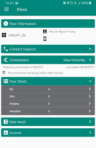 Bitel mBCCS screenshot 2