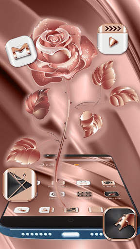 Rose Gold Rosette Theme screenshot 6