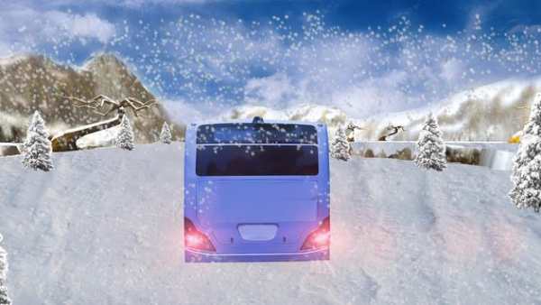 Offroad Snow Hill Bus Drive 3D screenshot 14