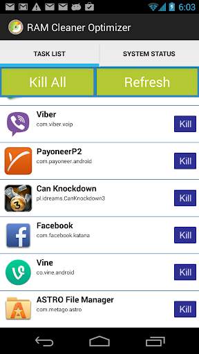 RAM Cleaner Optimizer screenshot 1