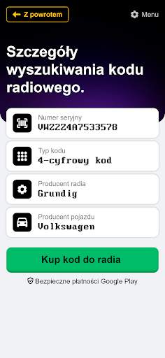 Kod do radia kalkulator screenshot 4