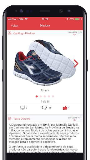 Diadora Treinamento 1 تصوير الشاشة