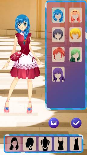 Anime Dress Up Games For Girls - Couple Love Kiss screenshot 2