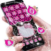 Pink Black Diamond Kitty Leopard Theme 1.1.12