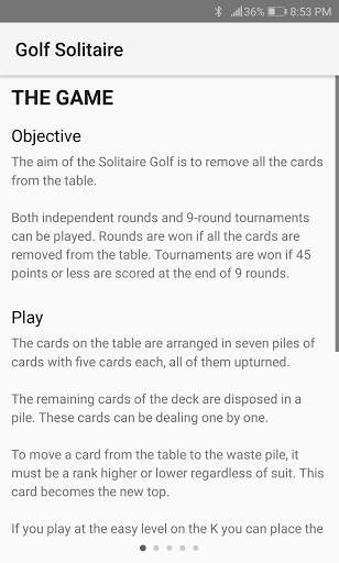 Golf Solitaire screenshot 4
