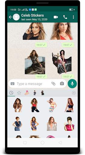 Jennifer Lopez WAStickerApps : Stickers 4 Whatsapp screenshot 7