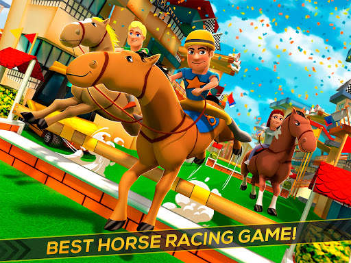 Cartoon Horse Riding: Run Race screenshot 9