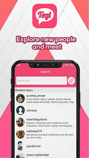 Tegi - Meet New People and Chat screenshot 2