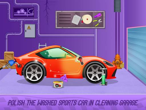 Kids Sports Car Wash Cleaning Garage screenshot 4