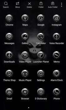 Black Alien Launcher theme screenshot 5