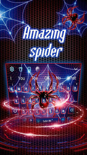 Amazing Neon Spider Keyboard screenshot 1