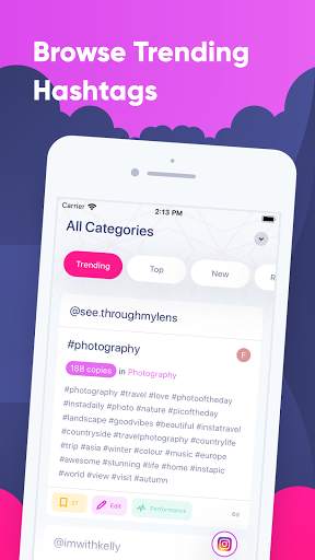 Trending Hashtags for Instagram screenshot 1