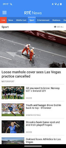 RTÉ News screenshot 1