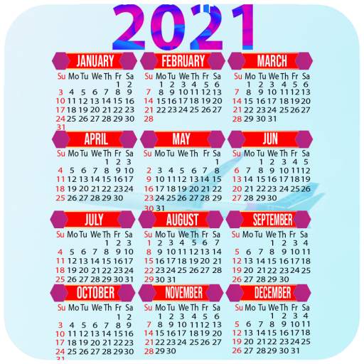 New Year Calendar Wallpaper 2021 1.03