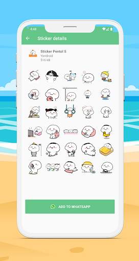🤣 Cute Pentol Stickers WAStickerApps screenshot 3