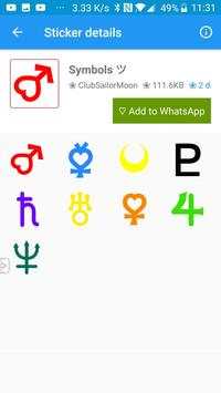 Sailor Moon WA Stickers screenshot 3