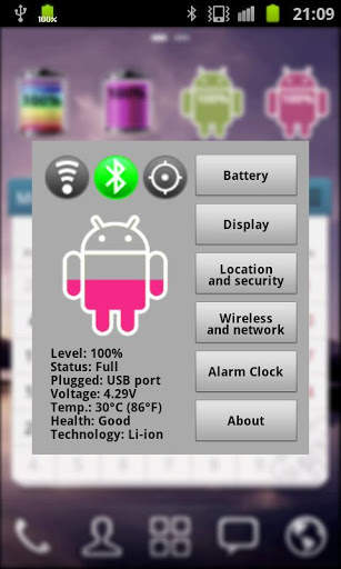 Bateria Różowy Android screenshot 4