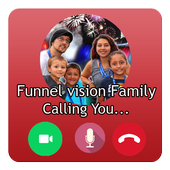 Fake Video Call Funnel Vision Family icon