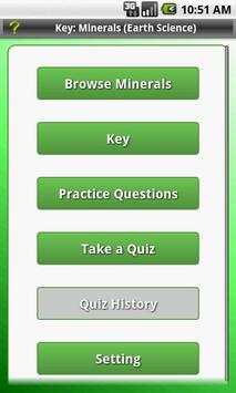 Key: Minerals (Earth Science) screenshot 1