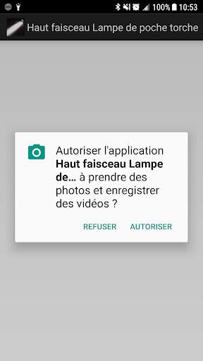 Haut faisceau lampe de poche torche screenshot 2