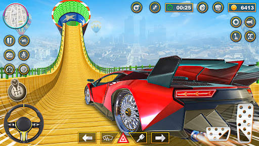 Crazy Car Stunt game mega ramp screenshot 1