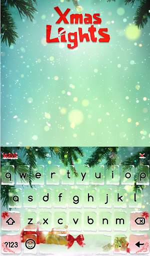 Xmas Lights Animated Keyboard   Live Wallpaper screenshot 2