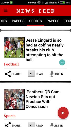 News Feed screenshot 1