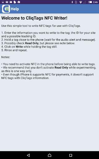 CliqTags NFC Writer screenshot 5