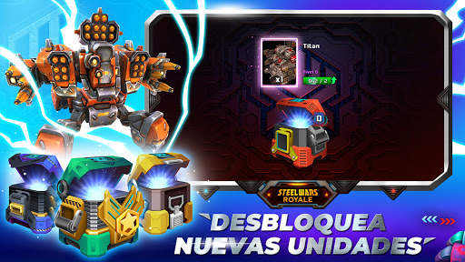 Steel Wars Royale - Juego Robots Estrategia screenshot 5