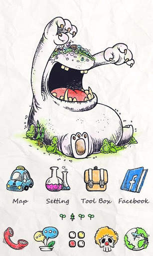 Drawing II GO Launcher Theme screenshot 2