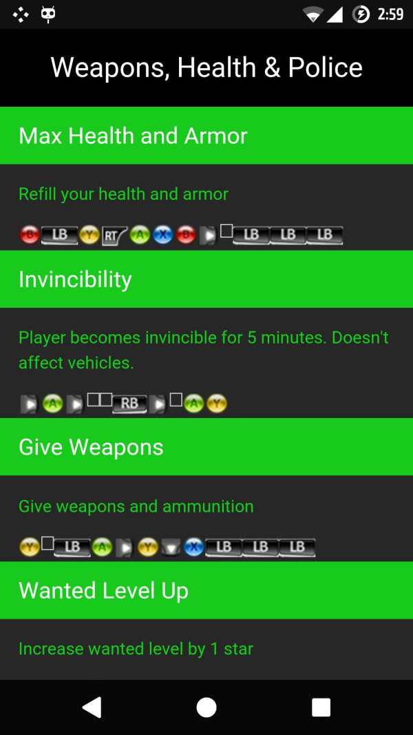 Cheat Codes for GTA 5 screenshot 2