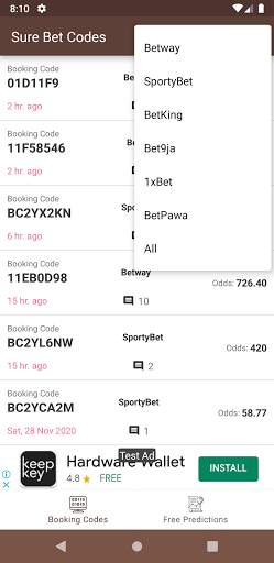 Sure Bet Codes: Today's Codes screenshot 3