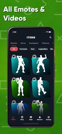 Flossy - Emotes, Shop & Stats screenshot 2