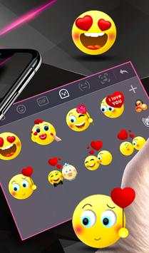 Silver Pink Metal Keyboard Theme screenshot 3