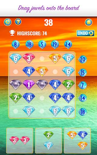Jewels #2  - Number puzzle game *Gold Edition screenshot 13