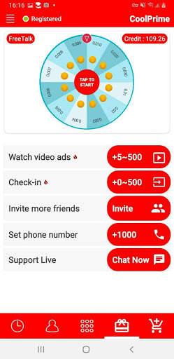 FreeCall-CoolPrime India Unlimited VoIP Call screenshot 2