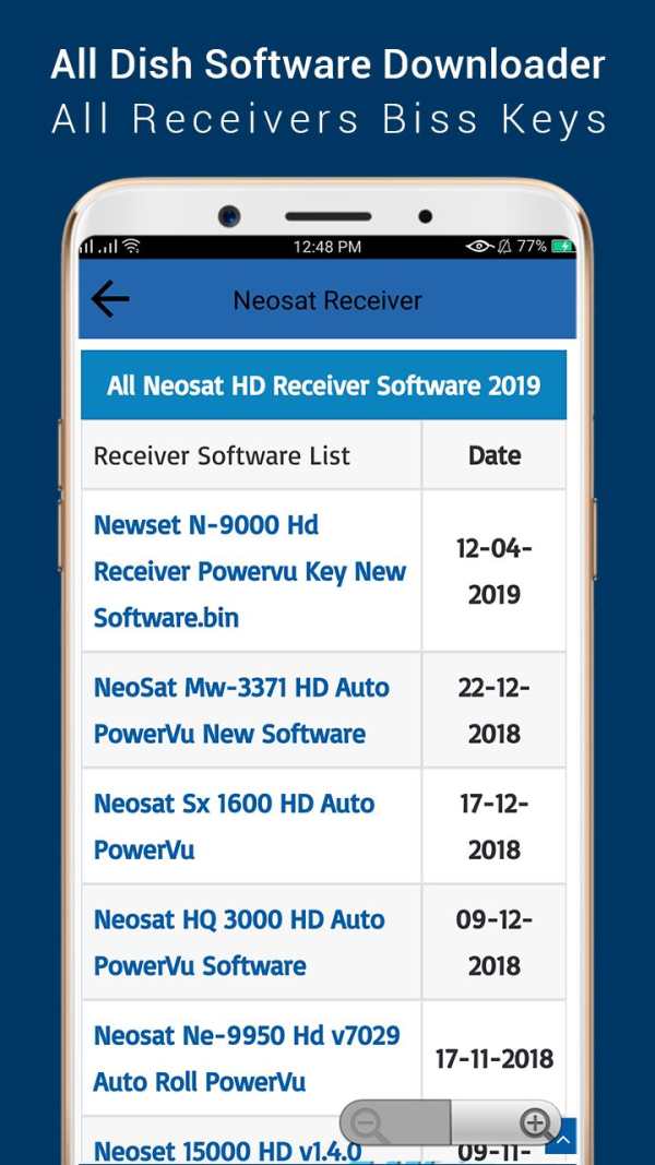 All Dish Software download : All receiver biss key screenshot 3