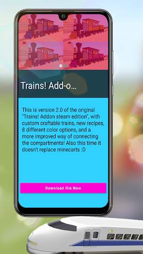 MCPE Trains Mod screenshot 5