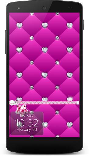 Diamond Zipper Lock Screen screenshot 4