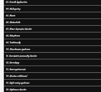 Mental Disorders screenshot 2