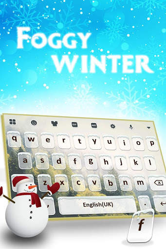Foggy winter animated keyboard screenshot 1