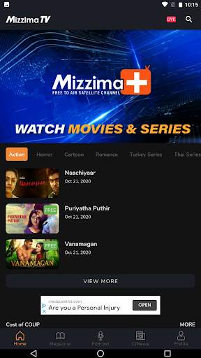 MizzimaTV screenshot 2