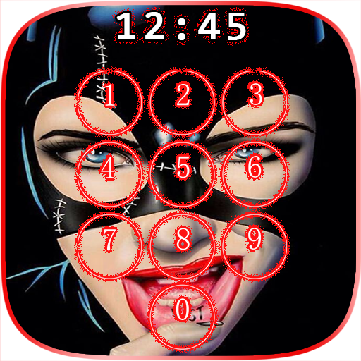 Art Cat Woman Lock Screen icon