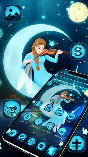 Beauty Moon Night Girl Theme🌙 screenshot 2