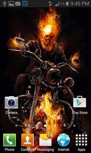 Blue Fire Bike LWP screenshot 2